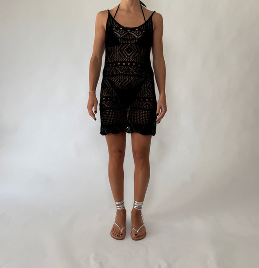 Abitino Crochet Nero