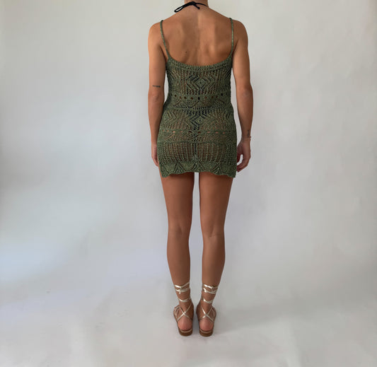 Abitino Crochet lurex Verde