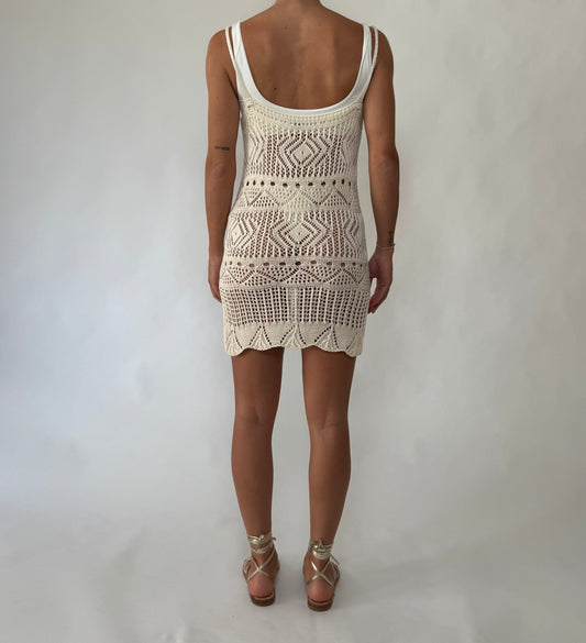 Abitino Crochet Beige