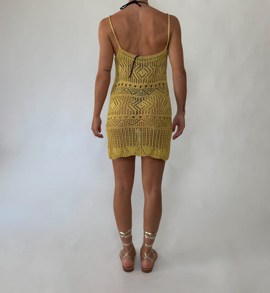 Abitino Crochet lurex Giallo