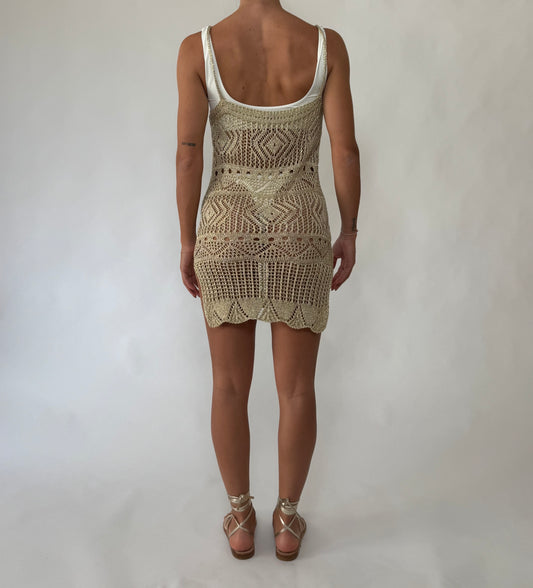 Abitino Crochet lurex Oro