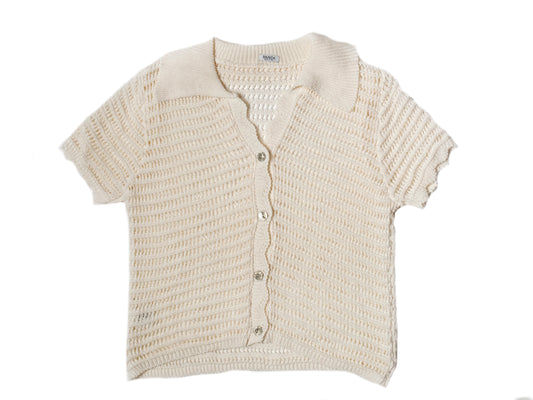 Polo Crochet Avorio