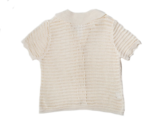 Polo Crochet Avorio