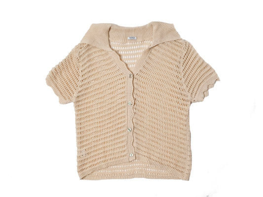 Polo Crochet Beige