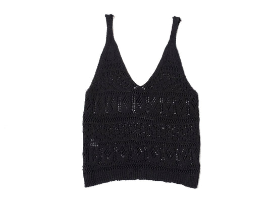 Canotta Crochet Nera