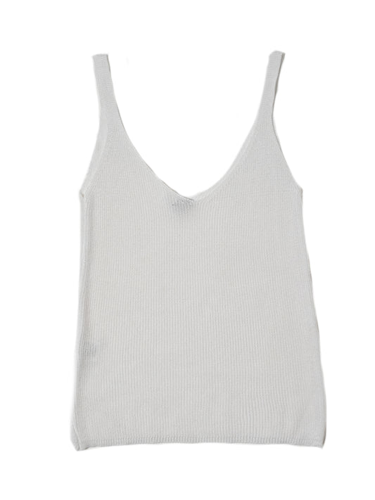 Canotta in maglia Bianca